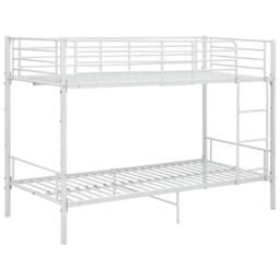 Berkfield Home Bunk Bed White Metal 90x200 cm - thumbnail 1
