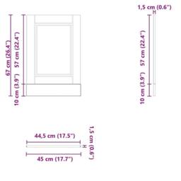 Berkfield Home Dishwasher Panel Porto White 45x1, 5x67 cm Engineered Wood - thumbnail 8