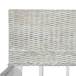 Berkfield Home Bed Frame Grey Natural Rattan 140x200 cm - thumbnail 6