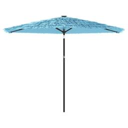 Berkfield Home Durable Garden Parasol with Steel Pole Blue 288x288x225 cm - Size: 288 x 288 x 225 cm