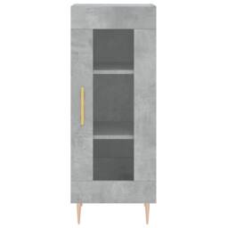Berkfield Home Highboard Concrete Grey 34.5x34x180 cm Engineered Wood - thumbnail 6