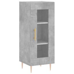 Berkfield Home Highboard Concrete Grey 34.5x34x180 cm Engineered Wood - thumbnail 5