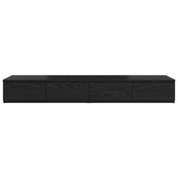 Berkfield Home Bed Drawers Black 120x36.5x16.5 cm Engineered Wood - thumbnail 6