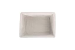 Red Hamper Wicker Lined Double Steamed Storage Basket in White - Size: Medium - thumbnail 3