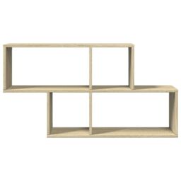 Berkfield Home Wall Shelf Sonoma Oak 100x20x53 cm Engineered Wood in Brown - Size: 100 x 20 x 53 cm - thumbnail 4
