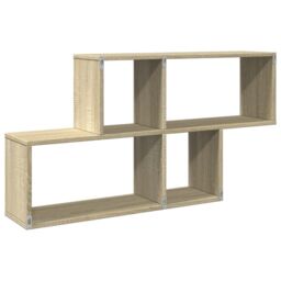 Berkfield Home Wall Shelf Sonoma Oak 100x20x53 cm Engineered Wood in Brown - Size: 100 x 20 x 53 cm - thumbnail 6