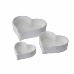 Lemon Pavilion Furniture and Decor Set of Three Large Dishes - Ceramic - L31 x W31 x H5 cm - Matt White - thumbnail 2