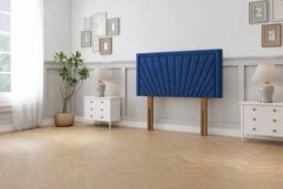 "Sloomy Somerset Plush 26"" Strutted Headboard in Navy - Size: King" - thumbnail 2