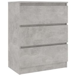Berkfield Home Sideboard Concrete Grey 60x35x76 cm Engineered Wood - Size: 60 x 35 x 76 cm - thumbnail 4