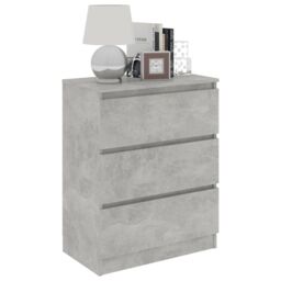 Berkfield Home Sideboard Concrete Grey 60x35x76 cm Engineered Wood - Size: 60 x 35 x 76 cm - thumbnail 3