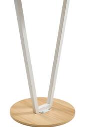 Living and Home Round Side Table End Table in Natural - thumbnail 6