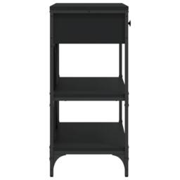 Berkfield Home Classic Console Table with Drawers & Shelves Black Engineered Wood - thumbnail 7