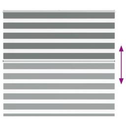 Berkfield Home Elegant Zebra Blind Dark Grey 160x100 cm Fabric Width 155.9 cm Po - thumbnail 5