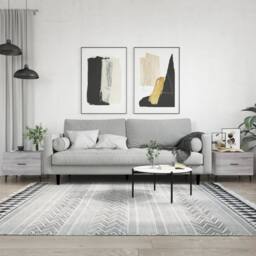 Berkfield Home Coffee Tables 2 pcs Grey Sonoma 50x50x40 cm Engineered Wood - Size: 50 x 50 x 40 cm - thumbnail 2