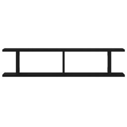 Berkfield Home Wall Shelves 2 pcs Black Oak 90x18x20 cm Engineered Wood - Size: 90 x 18 x 20 cm - thumbnail 6