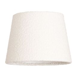 ValueLights Rory Boucle Fabric Tapered Easy Fit Ceiling Table Floor Lamp Shade in Cream - thumbnail 2