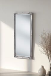 Yearn Mirrors French Style Carved Full Length Mirror Silver 166x75cm - Size: 166x75 cm - thumbnail 1