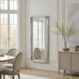 Yearn Mirrors French Style Carved Full Length Mirror Silver 166x75cm - Size: 166x75 cm - thumbnail 5