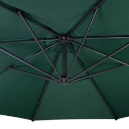 Monstershop Cantilever Parasol 3m With Half Fan Base - Green - thumbnail 8