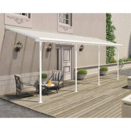 Palram Patio Cover Sierra 3 x 7.30 Clear - L739 x W299 x H305 cm - White - thumbnail 2