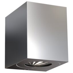 Nordlux Modern Outdoor Wall Light Silver Stainless steel Intergrated LED Weatherproof - Mains Powered, IP44 - thumbnail 1