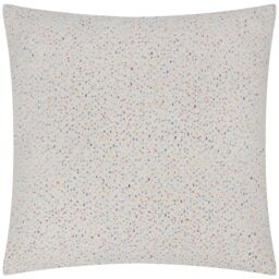 Furn Hali Boucle Textured Polyester Filled Cushion in White - Size: 45 cm x 45 cm