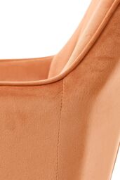 Living and Home Set of 2 Upholstered Dining Chairs in Orange - thumbnail 9