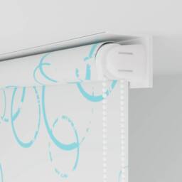 Berkfield Home Shower Roller Blind 80x240 cm Bubble in White - thumbnail 8