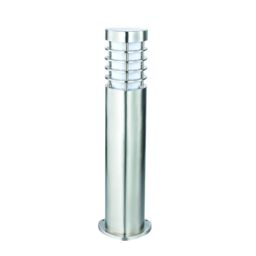 Netlighting Bliss Outdoor Floor Post IP44 Brushed Stainless Steel & Frosted in Grey