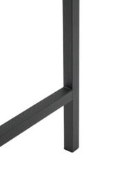 Living and Home Home Office Desk with Side Storage Pocket and Hook in Brown - thumbnail 8