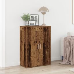 Berkfield Home Sideboard Old Wood 60x31x84 cm Engineered Wood in Brown - Size: 60 x 31 x 84 cm - thumbnail 1