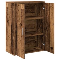 Berkfield Home Sideboard Old Wood 60x31x84 cm Engineered Wood in Brown - Size: 60 x 31 x 84 cm - thumbnail 5