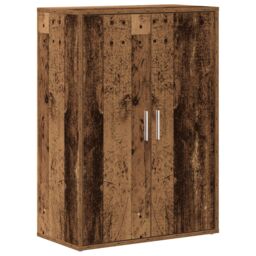Berkfield Home Sideboard Old Wood 60x31x84 cm Engineered Wood in Brown - Size: 60 x 31 x 84 cm - thumbnail 2