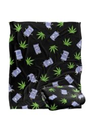 South Park Towlie Pattern Silky Touch Super Soft Throw Blanket 152 X 127 cm in White - thumbnail 2