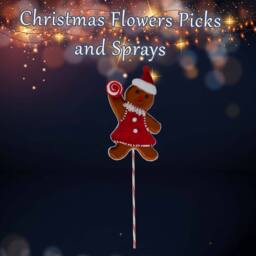 VFM e-Store Christmas Ginger Bread Woman Pick 68cm x 22cm Red X 1 - Size: 68 cm x 22 cm - thumbnail 3