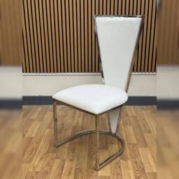 HOME LUXE INTERIOR Set Of 2 Vienna Dining Chairs Mink Cream & Silver - thumbnail 9