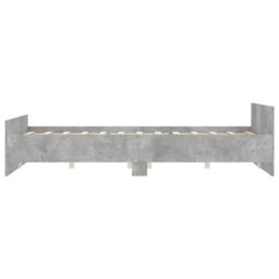 Berkfield Home Bed Frame with Headboard & Footboard Concrete Grey 120x200 cm - Size: Small Double - thumbnail 5