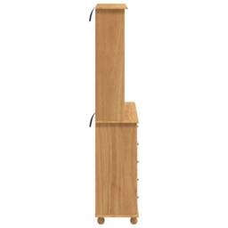 Berkfield Home Hutch ‚ÄúASKIM‚Äù Honey Brown 91x40x199.5 cm Solid Wood Pine - thumbnail 9