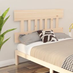 Berkfield Home Bed Headboard 123.5x3x81 cm Solid Wood Pine in Brown - thumbnail 4