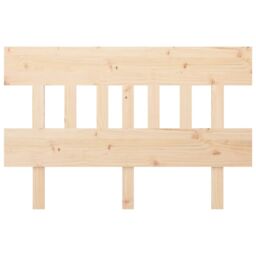 Berkfield Home Bed Headboard 123.5x3x81 cm Solid Wood Pine in Brown - thumbnail 3