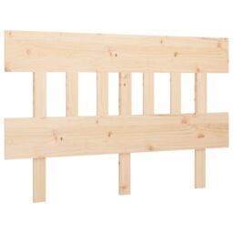 Berkfield Home Bed Headboard 123.5x3x81 cm Solid Wood Pine in Brown - thumbnail 2