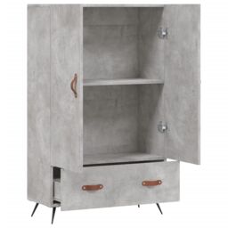Berkfield Home Highboard Concrete Grey 69.5x31x115 cm Engineered Wood - thumbnail 5