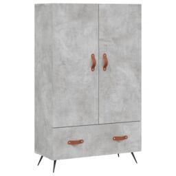 Berkfield Home Highboard Concrete Grey 69.5x31x115 cm Engineered Wood - thumbnail 2