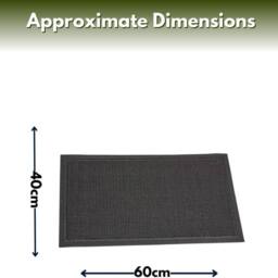 Marco Paul 40cm x 60cm Super Scraper Door Mat in Grey - Size: 40 cm x 60 cm - thumbnail 3