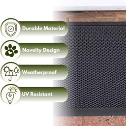 Marco Paul 40cm x 60cm Super Scraper Door Mat in Grey - Size: 40 cm x 60 cm - thumbnail 6