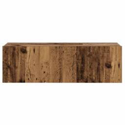Berkfield Home Wall Mounted TV cabinets 3 pcs Old Wood Engineered Wood in Brown - thumbnail 7