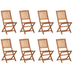 Berkfield Home 9 Piece Garden Dining Set Solid Acacia Wood in Brown - thumbnail 3