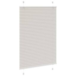 Berkfield Home Pleated Blind Light Grey 100x150 cm Fabric Width 99.4 cm Polyester - thumbnail 3
