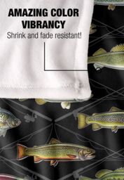 JQ Licensing Fish Crossed Fishing Rods Pattern Silky Touch Super Soft Throw Blanket 152 X 127 cm in White - thumbnail 4