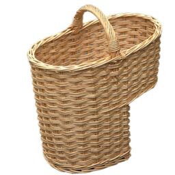 Red Hamper Single Weave Stair Basket in Brown - thumbnail 1